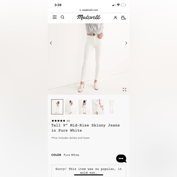 Curvy. plus size pure white madewelljeans - Picture 1 of 10